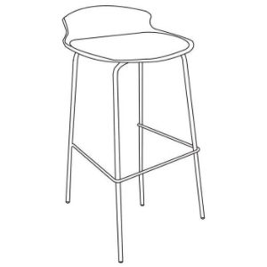 Obrazek Stołek 7-87a Cream