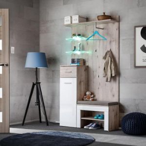 Obrazek Panel Gustavo TYPD dąb wellington/biały