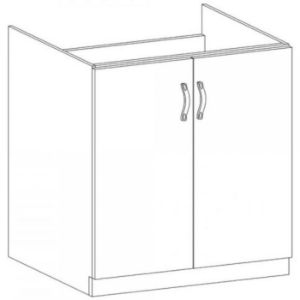 Obrazek Szafka kuchenna Sycylia  D80z biały/dąb lancelot