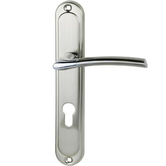 Obrazek Klamka drzwiowa LARGO WB72 nikiel/satyna/chrom 