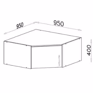 Obrazek Nadstawka szafy Smart SRN4 95 cm dąb sonoma/biały