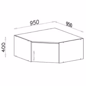 Obrazek Nadstawka szafy Smart SRN4 95 cm dąb sonoma/biały