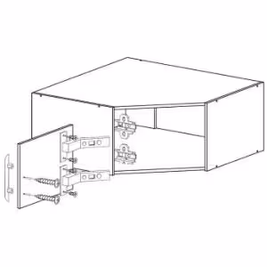 Obrazek Nadstawka szafy Smart SRN4 95 cm dąb sonoma/biały