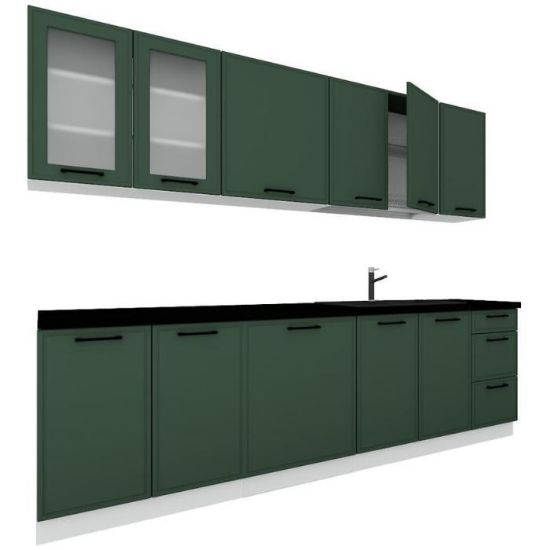 Obrazek Kuchnia Emily 260 zielony mat bez blatu