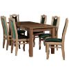 Obrazek Zestaw stół i krzesła Rufus 1+6 st28 140+40x80 +W71 dąb lancelot