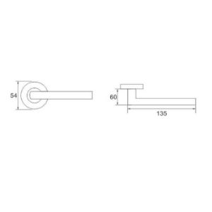 Obrazek Klamka Lumen E11 stal nierdzewna