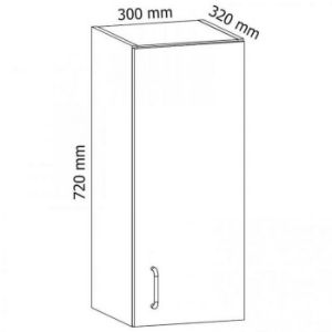 Obrazek Szafka kuchenna Sycylia  G30 biały/dąb lancelot