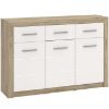 Obrazek Komoda Etna 3d3s Dąb Szary/Biały Połysk 11008634