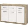 Obrazek Komoda Etna 3d3s Dąb Szary/Biały Połysk 11008634