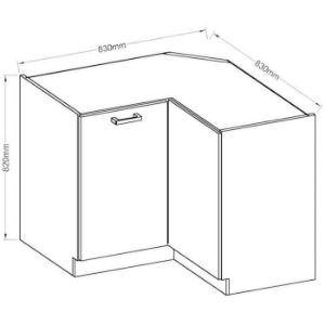 Obrazek Szafka kuchenna Eko White 90/90DN BB