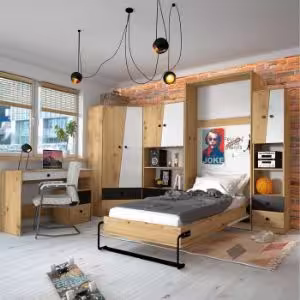 Obrazek Szafa Narożna Nero 02 87 – Czarny Mat