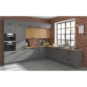 Obrazek Szafka kuchenna AVA dąb artisan/antracyt 40dk-215 2f