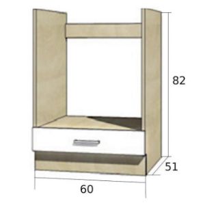 Obrazek Szafka kuchenna Econo 17D Sonoma/Biały/San Remo