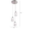 Obrazek Lampa wisząca 15760-3 chrom kryształ LW3