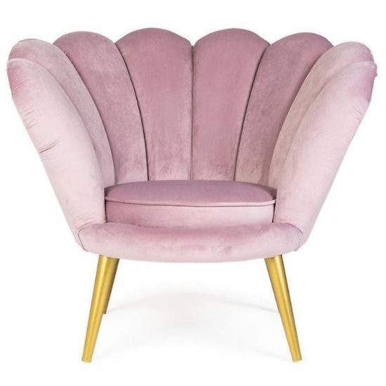 Obrazek Fotel Tristan Bluvel 91/złote