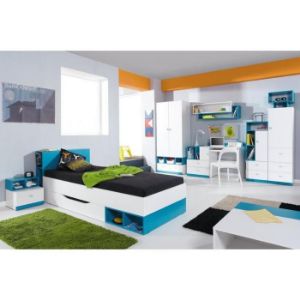 Obrazek Półka Mobi MO-14 wisząca 115 biały/turkus