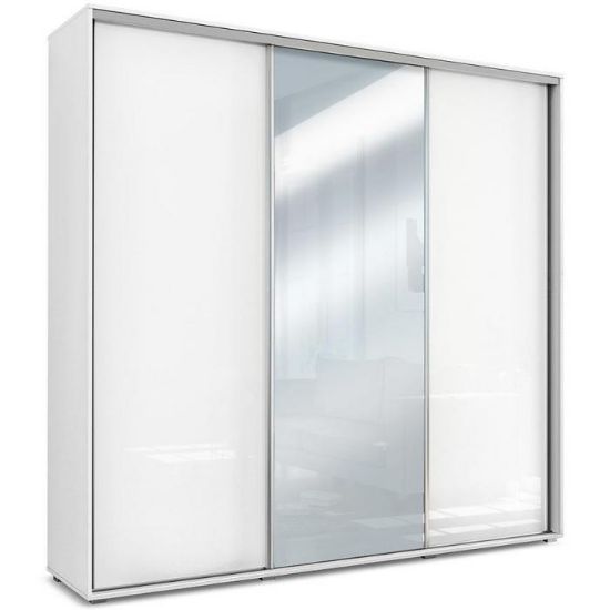 Obrazek Szafa Amelia A30 250 Lustro Biały/Biały Połysk