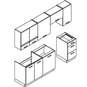 Obrazek Kuchnia Adele 180/240 Biały Groszek Bb