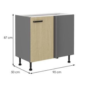 Obrazek  Szafka kuchenna SCANDI jodełka/antracyt 105 nd 1f bb 