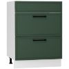 Obrazek Szafka Kuchenna Emily D60PC S/2 ZASL zielona mat