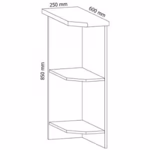 Obrazek Szafka kuchenna Sycylia  D25pz biały/dąb lancelot