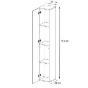 Obrazek Szafka Wisząca Switch SW1 Czarny