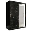 Obrazek Szafa Marmur T2 150 Czarny/Marmur Czarny