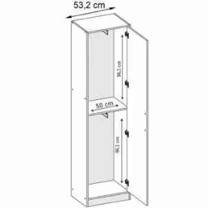 Obrazek Garderoba Roj 12 biała + Kronos 19 zielona