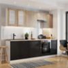 Obrazek Szafka kuchenna Denis w30 pl czarny mat/biały 
