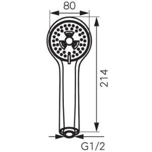 Obrazek Rączka natryskowa Sole 3F