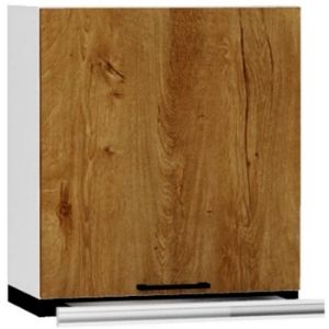 Obrazek Szafka Kuchenna Bono W60/68 Slim Pl z okapem srebrnym