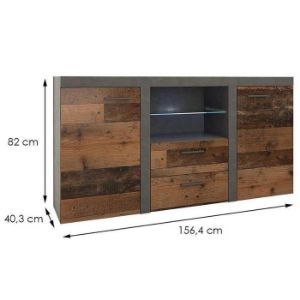 Obrazek Komoda Rumba 2f 2s Old Style Wood/Matera