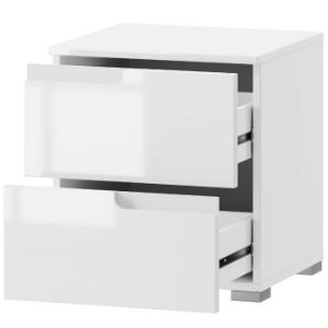 Obrazek Szafka nocna 32 Selene biały mat/ biały połysk