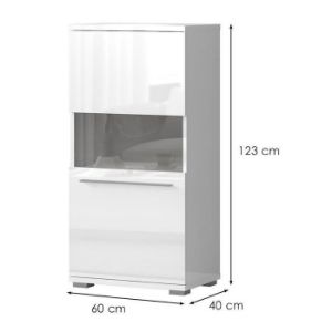 Obrazek Witryna Piano V60-1KS/PN-70/KA/70 crystal white