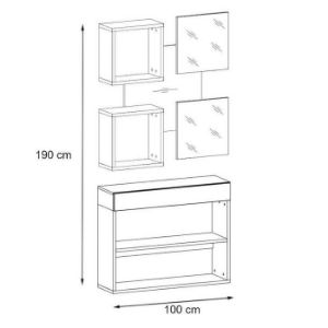 Obrazek Garderoba Easy IV wotan/biały