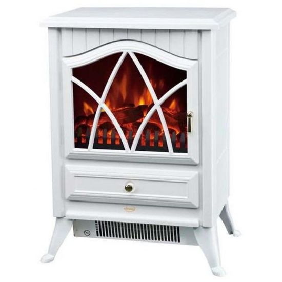 Obrazek Kominek Elektryczny ADRIA Biały 1800W