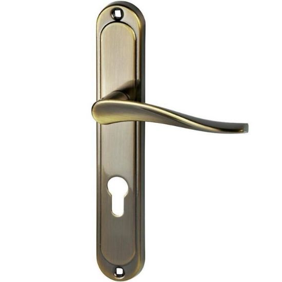 Obrazek Klamka drzwiowa MEGAN WB72 mosiądz antyczny