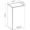 Obrazek Szafka kuchenna ARTISAN biały połysk 50G-90 1F