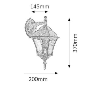 Obrazek Lampa ogrodowa Toscana 8391 K1 dół