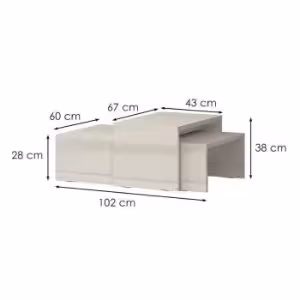 Obrazek Ława Piano SET2-71/KA/71 beige