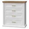 Obrazek Komoda 4s Tara f4/ta white/pacific walnut