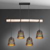 Obrazek Lampa 15451-4H czarno-złota Wood LW4