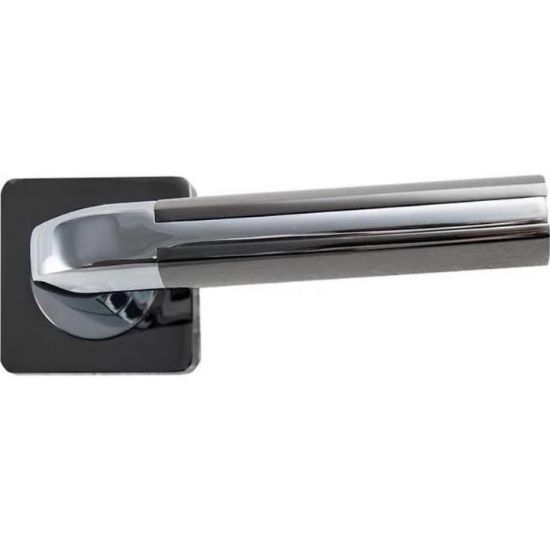 Obrazek Klamka rozetowa Tempo nikiel/czarny