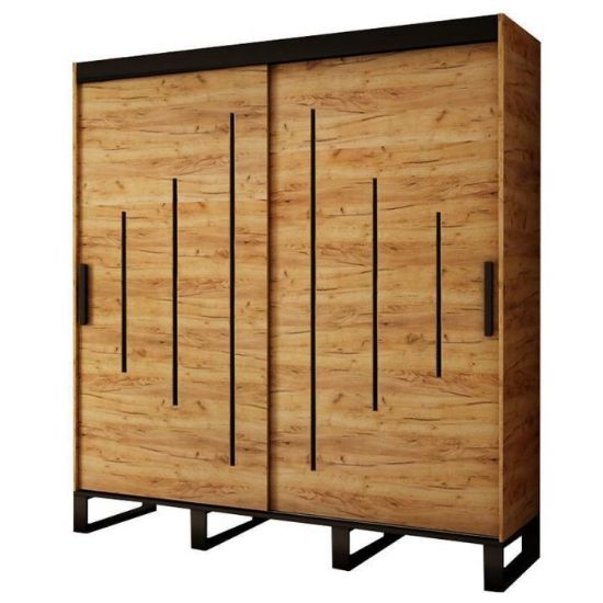 Obrazek Szafa Loft Y 180 Dąb Craft Złoty