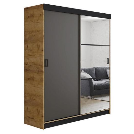 Obrazek Szafa Retro 138 5L craft / front grafit