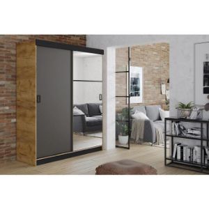 Obrazek Szafa Retro 138 5L craft / front grafit