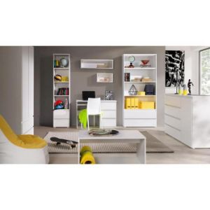 Obrazek Komoda Cosmo C06 4 szuflady 2 drzwi biały