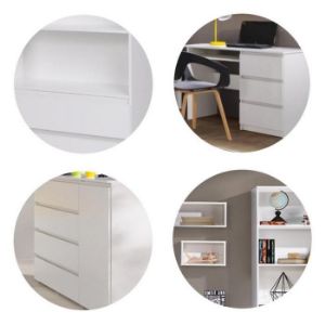 Obrazek Komoda Cosmo C06 4 szuflady 2 drzwi biały