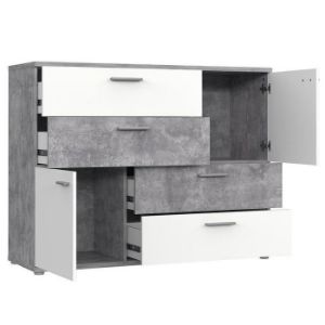 Obrazek Komoda Skive Beton Jasny/Biały