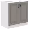 Obrazek Szafka kuchenna Stilo claygrey/biały 80zl 2f bb
